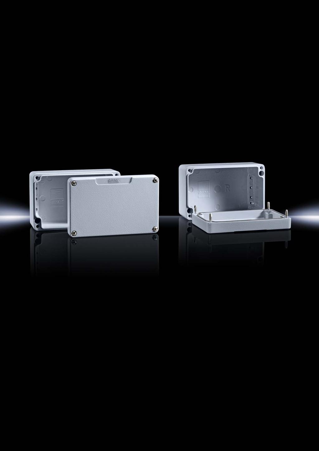 Obudowy aluminiowe GA 8 4 7 1 5 6 3 2 Twardy zawodnik zakres zastosowań tych szczególnie solidnych obudów aluminiowych nie zna granic.