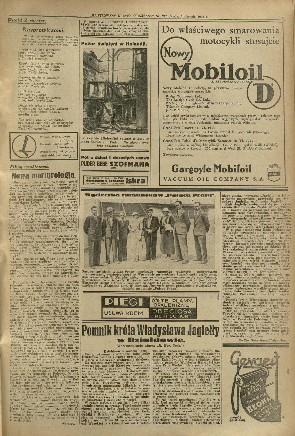 ILUSTRONY URYR CODINNY" N 212 Ś 2 1933 t l ht ł J t ż ( b R ę t") ść ś t 1926 R U N R O O CHORYCH I CIRPIĄCY CH PS Y C H IC N I ł ł ją t l F -Jó f ę b t j j l ę ż ^398 D ł ś P ż ś ąt Hl t l T ją lt ą