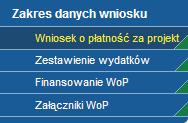 W wyniku tej operacji udostępniona zostanie odpowiednia zakładka, zgodnie ze wskazaniem strzałki na rysunku.