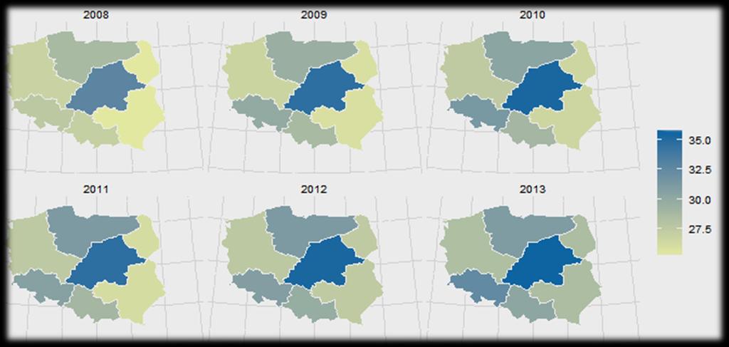 Źródło: obliczenia IBE na podstawie danych Eurostat Odsetek osób