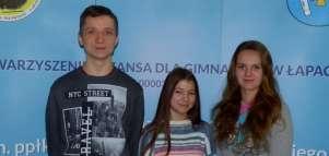 Magdalena Skorupska z IIIB pokonała poprzeczkę w 4-ech konkursach, a w dwóch konkursach każdy z czterech uczniów: Jan Topczewski IIA, Magdalena Cwalińska IIIB, Marek Korycki