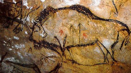 Historia odkrycia groty Lascaux:... Malowidło z jaskini Altamira w.