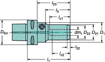 TOOLIN SYSTMS Hydro-rip - Coromant Capto tools SYSTMY MOCOWANIA NARZĘDZI Hydro-rip - narzędzia Coromant Capto Hydro-rip Slender Uchwyt precyzyjny Wersja smukła Coromant Capto 391.