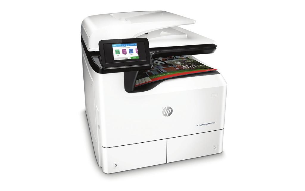 Dane techniczne Urządzenie wielofunkcyjne HP PageWide Pro 772dn Nowa era niedrogiego druku w kolorze, z wysoką wydajnością i mocnymi zabezpieczeniami Firmy działają szybko - urządzenia HP pozwolą