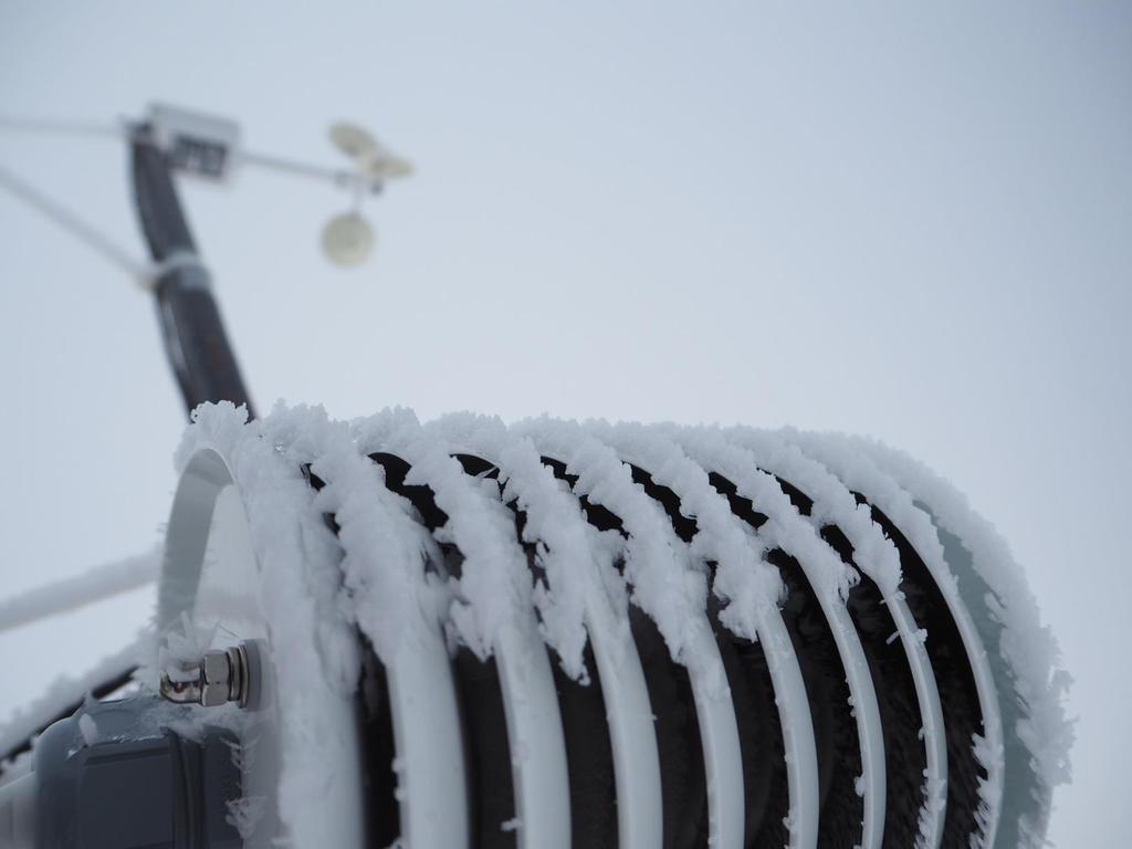 Fot. 3. Szadź jest bardzo rzadkim zjawiskiem w pobliżupolskiej Stacji Polarnej. Na wyżej położonym lodowcu występuje znacznie częściej (30.