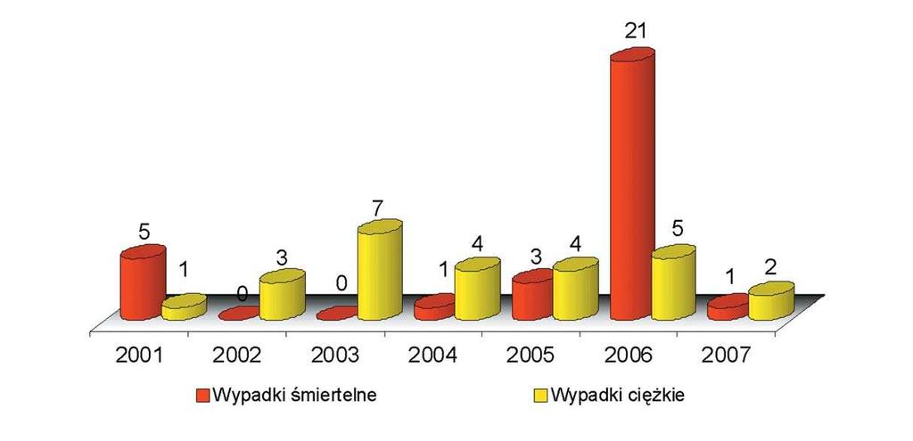 3. Wypadkowość w górnictwie 55