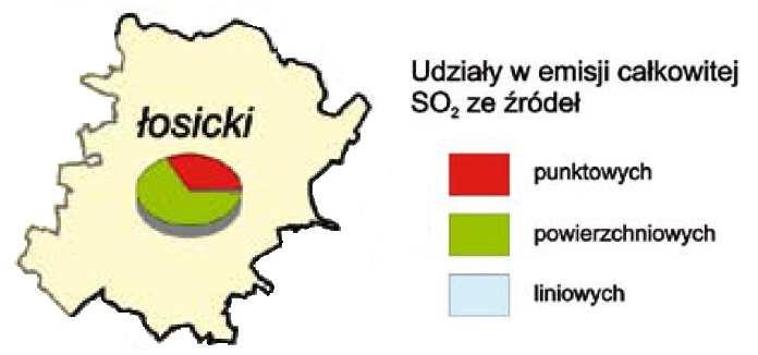 Rysunek nr 1. Emisja dwutlenku siarki w 2006 r.