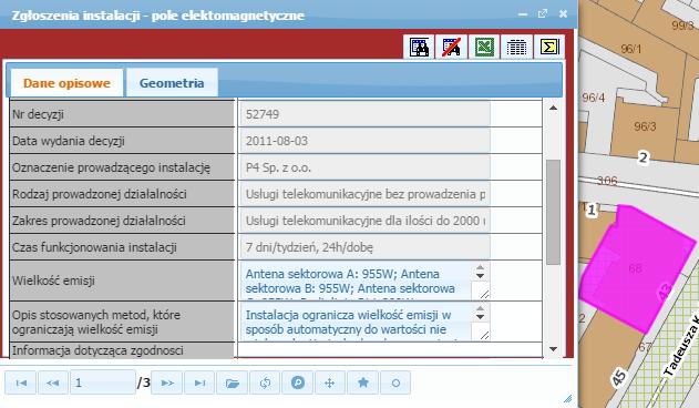 Po ponownym naciśnięciu przycisku zostają odnalezione odpowiednie zgłoszenia: Wszystkie rekordy pasujące do kryteriów wyszukiwania będzie można przeglądać w oknie z