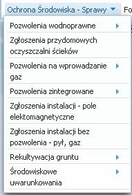 3 Menu główne W pasku Menu widnieją następujące pozycje: Po