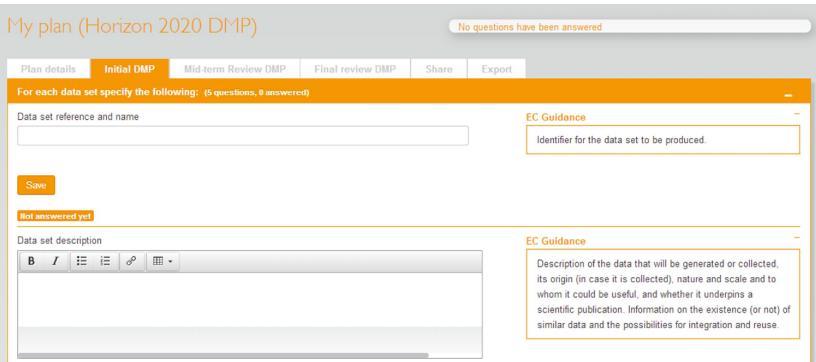Data Management Plan DMPonline - narzędzie do tworzenia DMP,