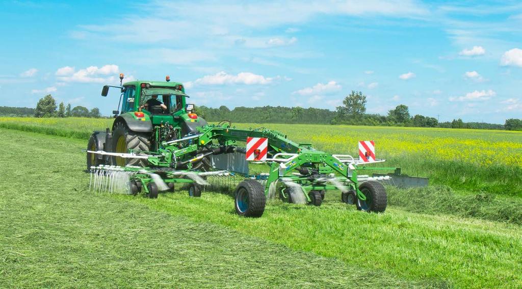 Zgrabianie w jeden wałek Korba Służy do regulacji wysokości palców grabiących - wg.