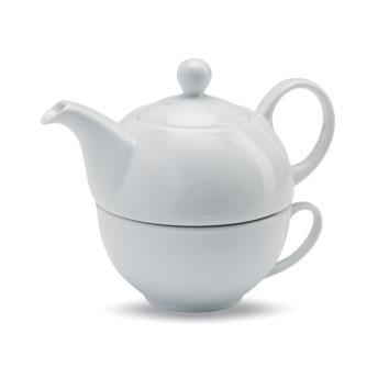 Zestaw do herbaty z dzbankiem Zestaw do herbaty: dzbanek 400 ml i filiżanka.
