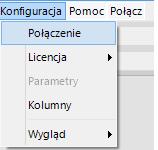 (rys.6) Konfiguracja połączenia W nowo otwartym oknie Parametry połączenia do NEXO (Rys.