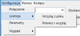 2.2.2. Licencja programu Uruchomienie programu nastąpi po wczytaniu dostarczonego wraz z aplikacją pliku licencyjnego lub pobraniu go bezpośrednio do programu z Internetu.