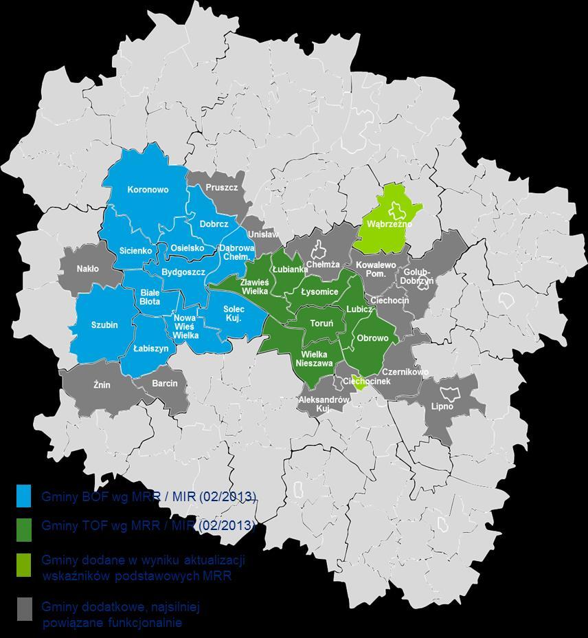 3.3 Etap III - Wskazanie grupy obszarów, które mogą zostać dodane do BTOF III etap procesu delimitacji jest podsumowaniem wyników osiągniętych w I i II etapie.