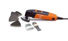 FEIN MULTIMASTER START FEIN MULTIMASTER SELECT PLUS Uniwersalny system do prac wykończeniowych i remontowych zawiera podstawowe wyposażenie do najczęstszych zastosowań.