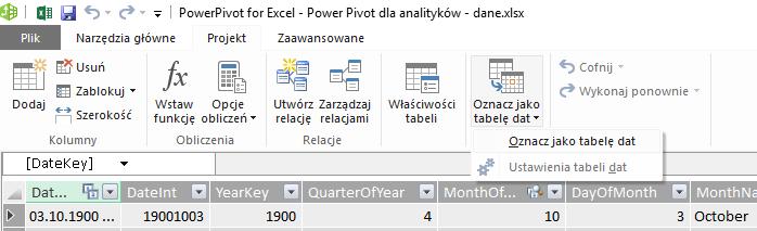 39 4.3 Tabela dat (kalendarz) w modelu danych 4.3.1 Co to jest tabela dat i dlaczego jej potrzebuję?