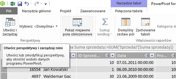 42 4.4 Administrowanie modelem danych 4.4.1 Co to są perspektywy i jak mogą wspomóc pracę kilku użytkowników jednego modelu danych?