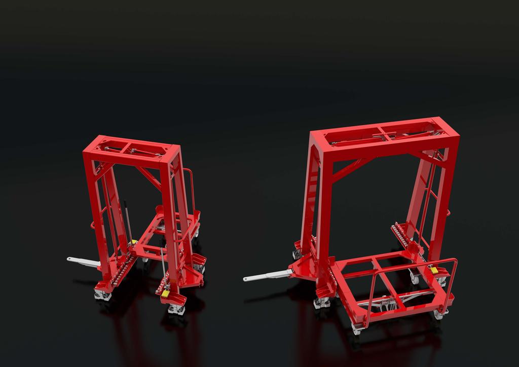 TWO SIZES OF PLATFORMS DWA ROZMIARY PLATFORM The V-Liner is available in two standard versions to allow for the transport of different containers.