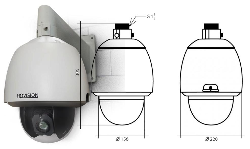 Cechy charakterystyczne przetwornik obrazu: 1/3" CMOS Progresive Scan rozdzielczość obrazu: 25kl/s 1280x960, 25kl/s dla 1280x720 dwa strumienie video metody kompresji: H.