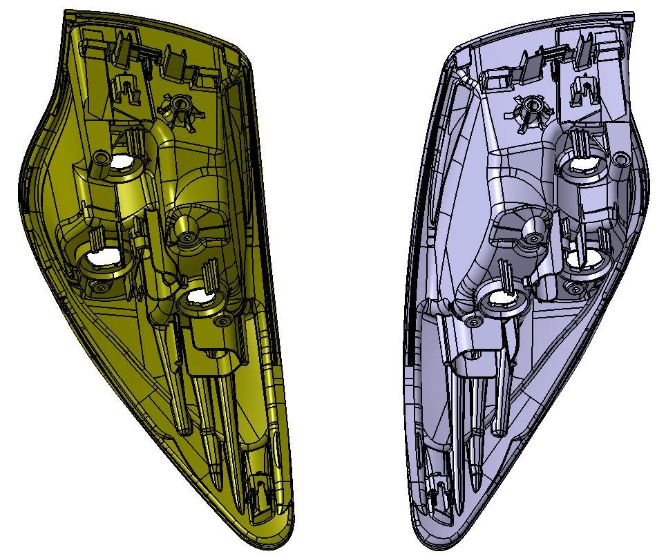 R&D OD KONCEPCJI DO REALIZACJI Projekt Lampa Samochodowa 1) Techniczna koncepcja detalu 2) 3D detalu 3)