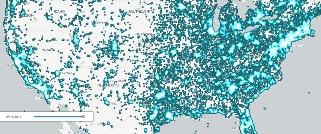 Mapa zasięgu TrackR Ponad 1,8 mln powiadomień z sieci