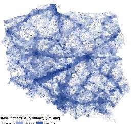 ) oraz z połączeniami między głównymi ośrodkami miejskimi wzdłuż ponadregionalnych szlaków komunikacyjnych.