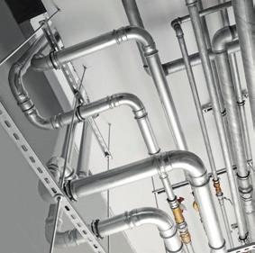 W Systemie KAN therm Inox Sprinkler zastosowano walcowane na zimno rury precyzyjne ze szwem wzdłużnym, wykonane ze