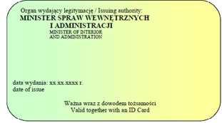 Wzór nr 37a do 20 WZÓR LEGITYMACJI WETERANA POSZKODOWANEGO FUNKCJONARIUSZA Opis: Legitymacja w postaci karty wykonanej z PCV w formacie według standardu ISO 7810 ID -1: 53,98 x 85,6 x 0,76 mm.
