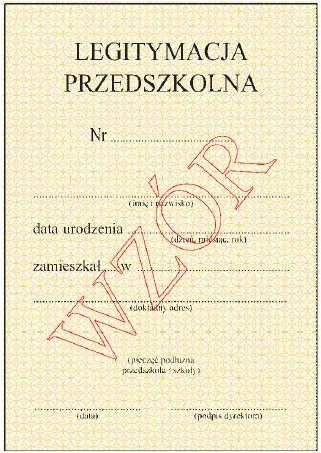 Wzór nr 14 do 17, 27 WZÓR