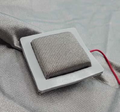 Elektroda Wykorzystanie tkaniny przewodzącej jako bazy do stworzenia komfortowej w długotrwałym użytkowaniu