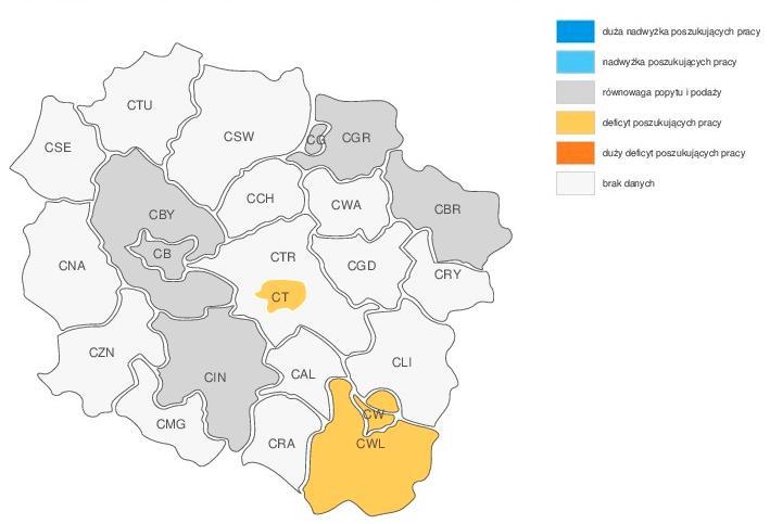 W latach 2011-2014 zawód uznawany był za nadwyżkowy 5, na rynku pracy istniało niższe zapotrzebowanie niż liczba osób poszukujących pracy w zawodzie. 3.
