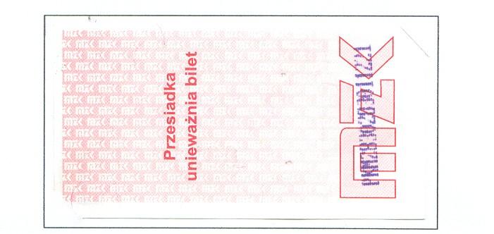 Wszystkie bilety posiadają numerację siedmiocyfrową z oznaczeniem serii AB.
