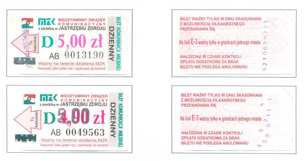 Bilety ważne od 01.02.2003r.