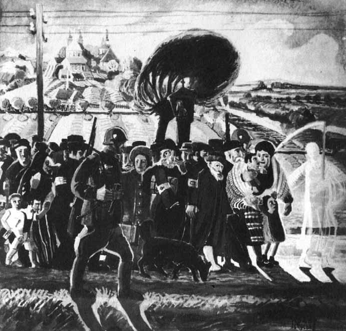 18 Kurier B³a owski nr 155 marzec/kwiecieñ 2017 Zdzisław Krygowski. Pochód błażowskich Żydów do getta zbiorczego. w większości podejmowanych akcji.