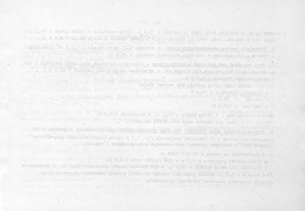 V«, C. R0LK5JTW0. Skup 4 zbóż konsumpcyjnych zo zborów 965 w okrese V-X kształtował sę o,8 % powyżej skupu dokonanego w analogcznym okrese roku ubegłego /w całym kraju wzrost o 20,9 %/.