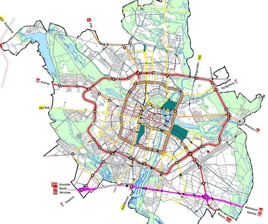 Przykłady realizacji w innych miastach: - Poznań V etap Obwodnicy