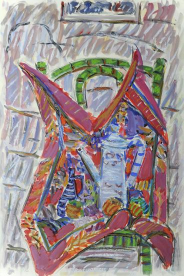 Jerzy Lubański Kompozycja olej/płótno; 98 x 64 cm; 63.