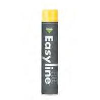 W skład systemu Easyline Edge wchodzą; aplikatory, farby oraz zestawy szablonów. Farba fluorescencyjna epoksydowa Easyline (TM) Edge w areozolu, pojemnik 750 ml.