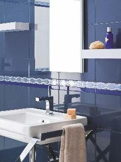 Paradyż Vivian GLAZURA VIOLA VERDE ROSA NERO BLUE BIANCO INSERTO KWIAT