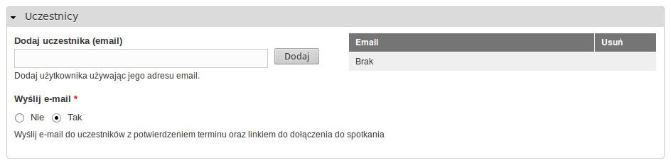 zaloguje się z wykorzystaniem mechanizmów federacyjnych czy poprzez formularz gościa (ograniczenie uprawnień dostęp tylko do pojedynczej webkonferencji).