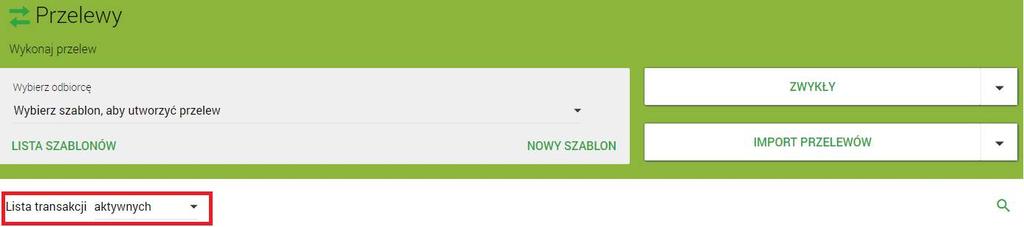 W przypadku wyboru przyszłej daty realizacji dodatkowo prezentowane jest pole Powtarzaj umożliwiające zdefiniowanie cyklu realizacji. Uwaga!