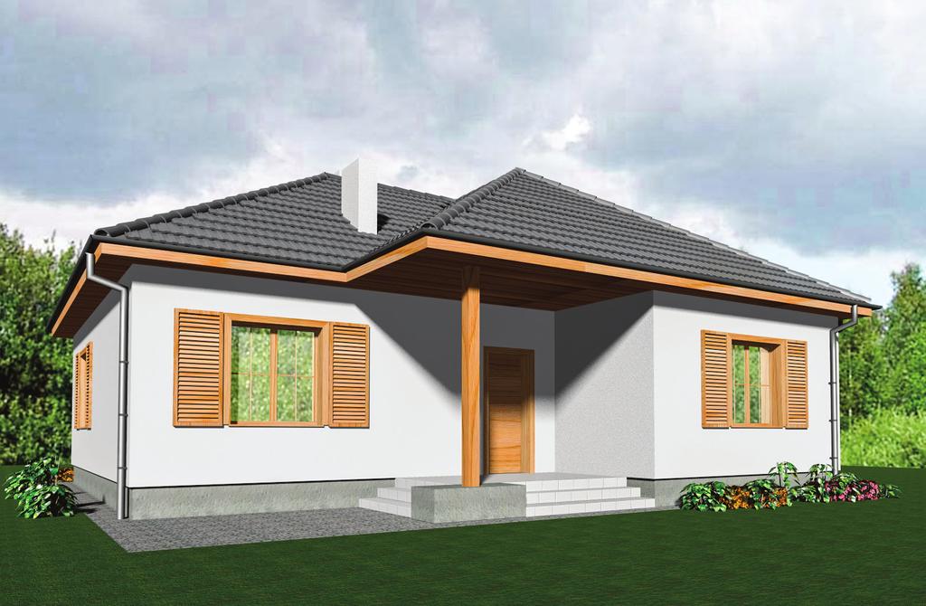 Donaco 87 m2 Wiatrołap: 3,32 m2 Pokój dzienny: 21,37 m2 Kuchnia: 11,03 m2 Hol: 7,18 m2
