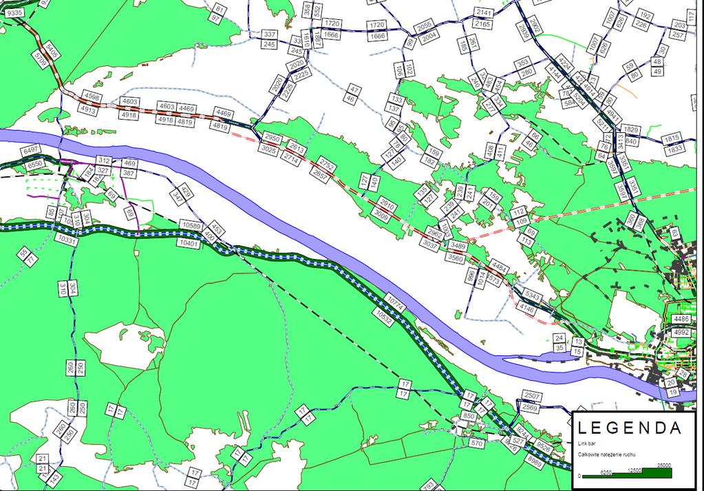 zachowań transportowych, rozbudowano modal split, rozszerzając funkcję logitową atrakcyjności wykorzystania danego środka transportowego o dwa człony: dostępność do środka transportowego i koszty