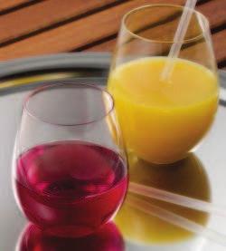 yń. Świetne uzupełnienie stylu olejna propozycja barwnych szklanek od francuskiego producenta będącego absolutnym wyznacznikiem stylu w nakry- K ciu stołu, Guy Degrenne.