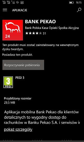 Bezpośrednio ze sklepu z aplikacjami na system Windows Phone: uruchom aplikację