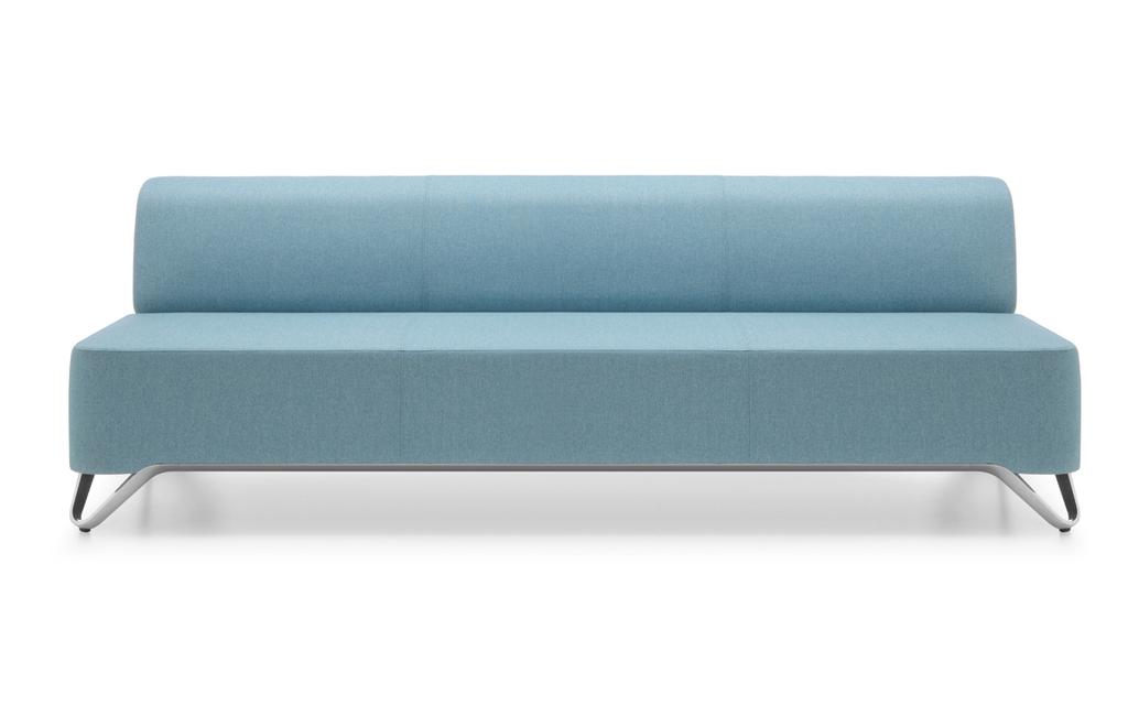 3 szt. sofy Sofa o wymiarach około 2200x750x740mm Tapicerka z ekoskóry, materiał łatwy do czyszczenia; Kolor pomarańczowy. Nogi aluminiowe, stopki twarde.