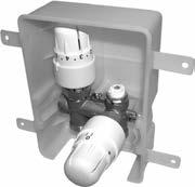 Zawory i głowice termostatyczne Kombibox RTL do regulacji ogrzewania podłogowego w funkcji