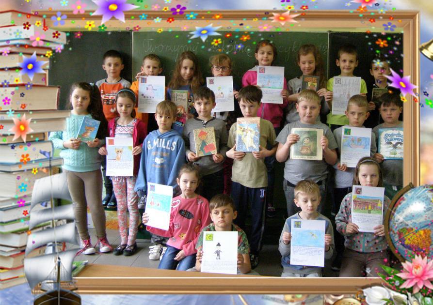 Elżbieta Małecka na początku maja zakończyli realizację projektu edukacyjnego Tworzymy szkolną encyklopedię bohaterów książkowych".