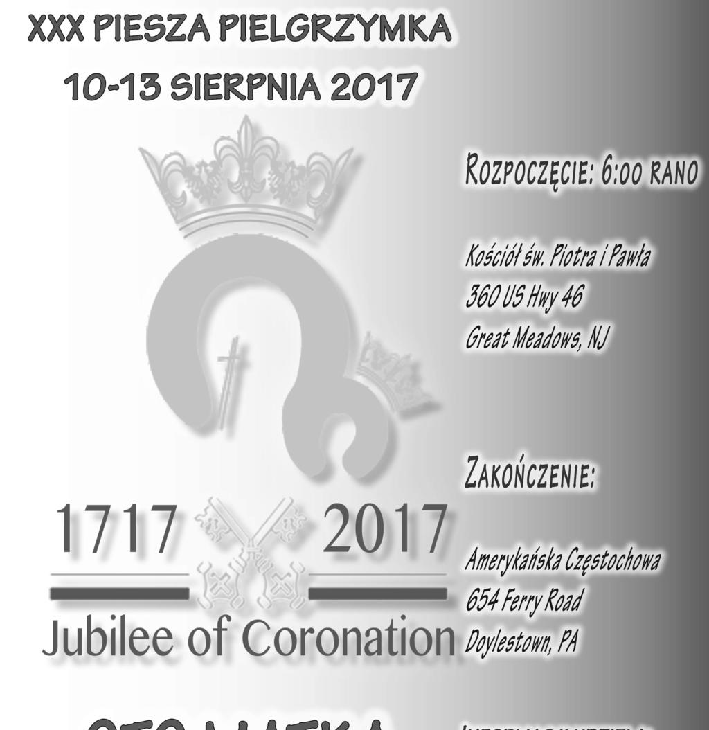 December Page 4 29, 2013 July 9, Page 2017 PARISH CALENDAR KALENDARZ PARAFIALNY ADORATION 8-9:30 PM July 15 ADORACJA NS 20:00-21:30 Eucharistic Devotion for the intention of vocations to the